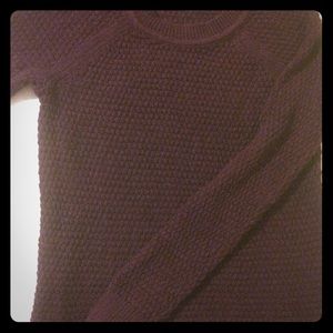 Burgundy knit sweater